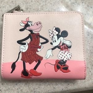 Disney x Kate Spade Minnie Mouse Clarabelle Billfold Wallet.